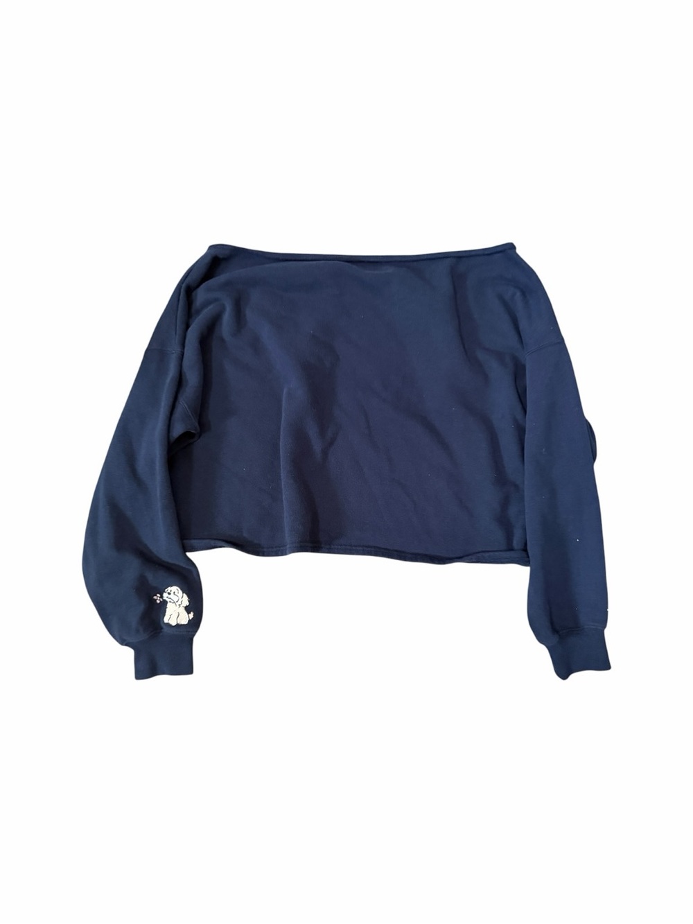 Hollister off the shoulder puppy crew neck - Picture 2 of 2